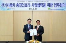 한국충전, GS리테일과 전기차 충전 인프라 업무협약 체결