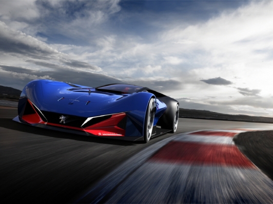 푸조, L500 R 하이브리드 컨셉트카, 0→100km/h까지는 단 2.5초