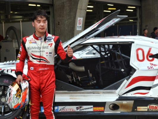 슈퍼레이스 3전, 엑스타레이싱 정의철 예선 중국 상하이 인터내셔널 서킷에서 1위 차지