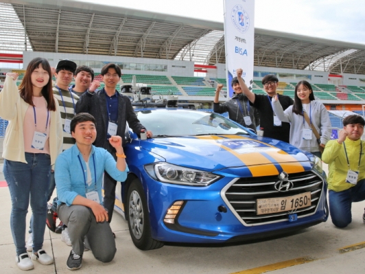 자율주행자동차경진대회서 계명대 BISA팀이  4분27초483으로 우승차지