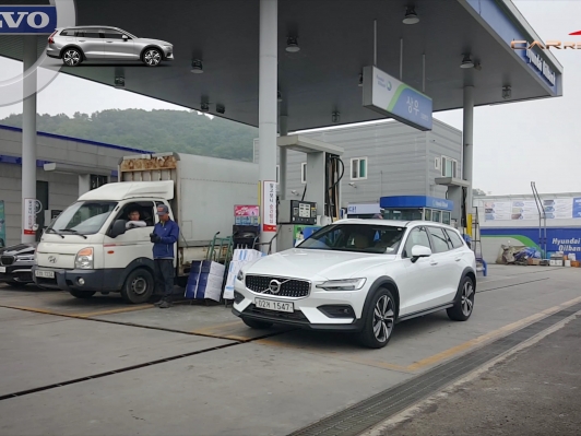 (영상) 볼보 V60 크로스컨트리 360km 주행 연비..