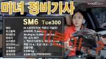 미녀 정기기사도 놀랐다. 빗길 SM6 Tce300 주행기