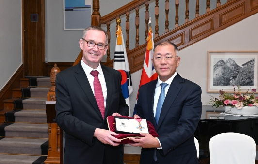 정의선 현대차그룹 회장, 대영제국훈장 수훈