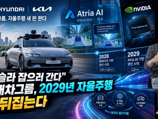 “테슬라 잡으러 간다” 현대차그룹, 2029년 ‘아트리아 AI’로 자율주행 판 뒤집는다